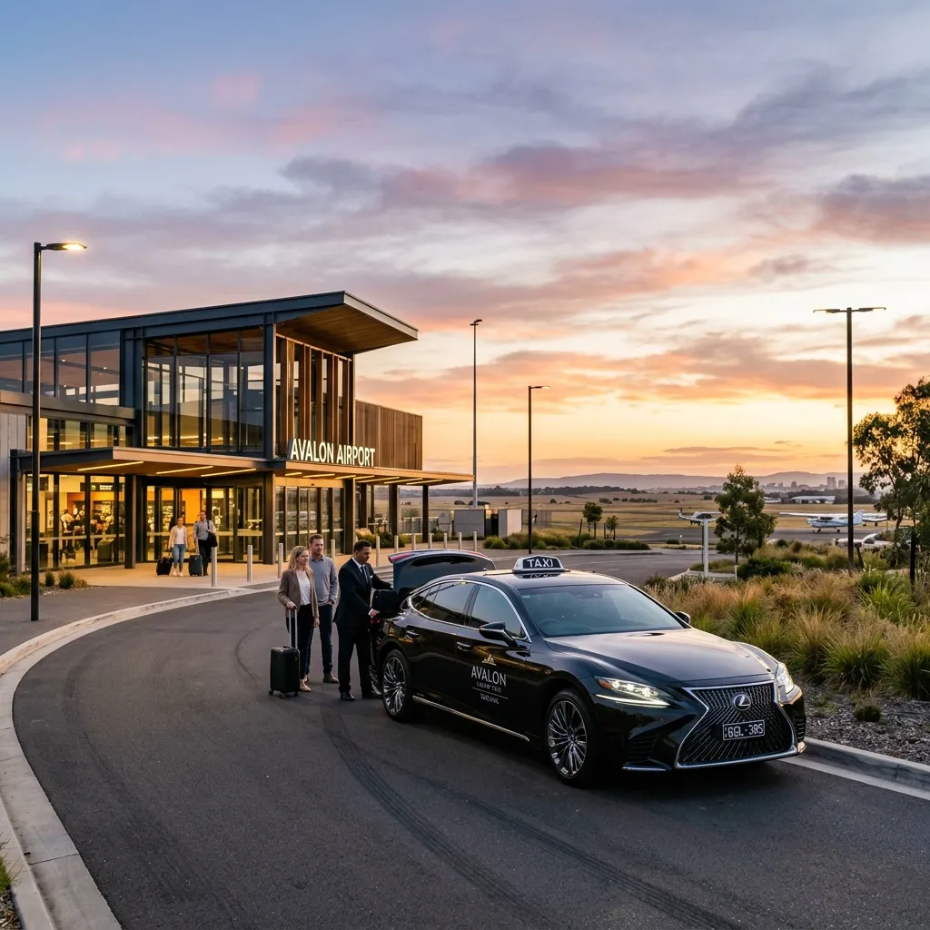 Premium Lexus sedan taxi Avalon Airport