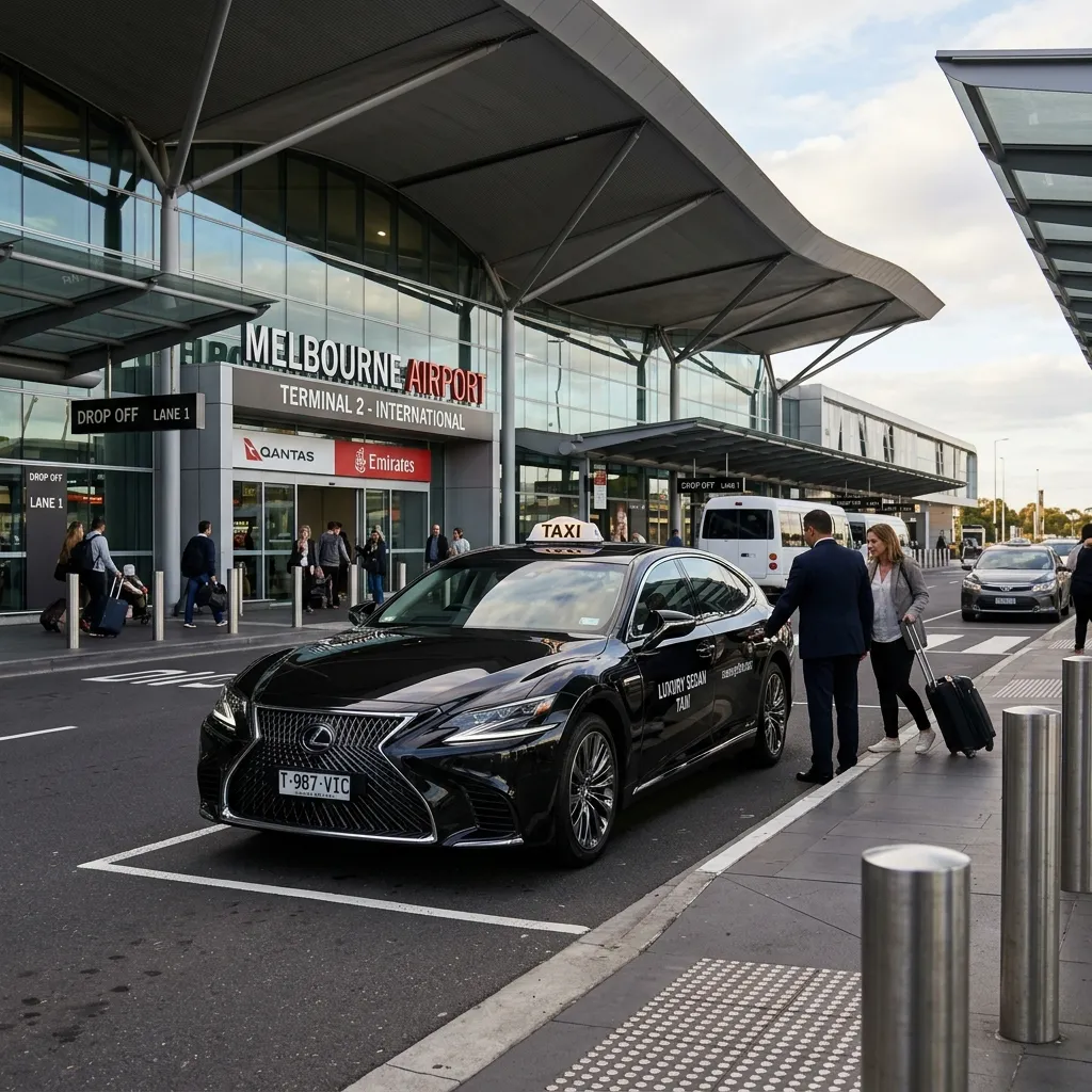 Luxury Lexus sedan taxi Melbourne Airport transfer