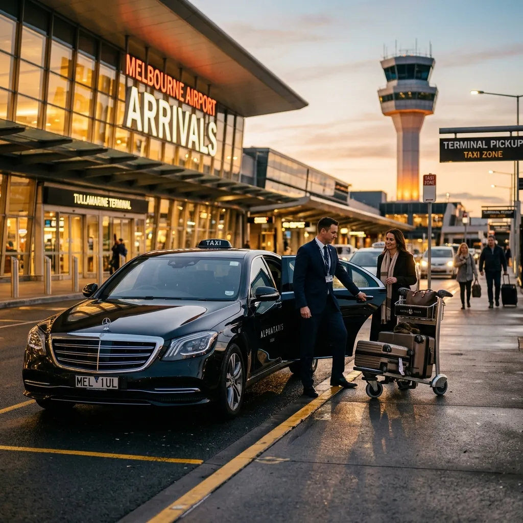 Melbourne Airport taxi terminal transfers